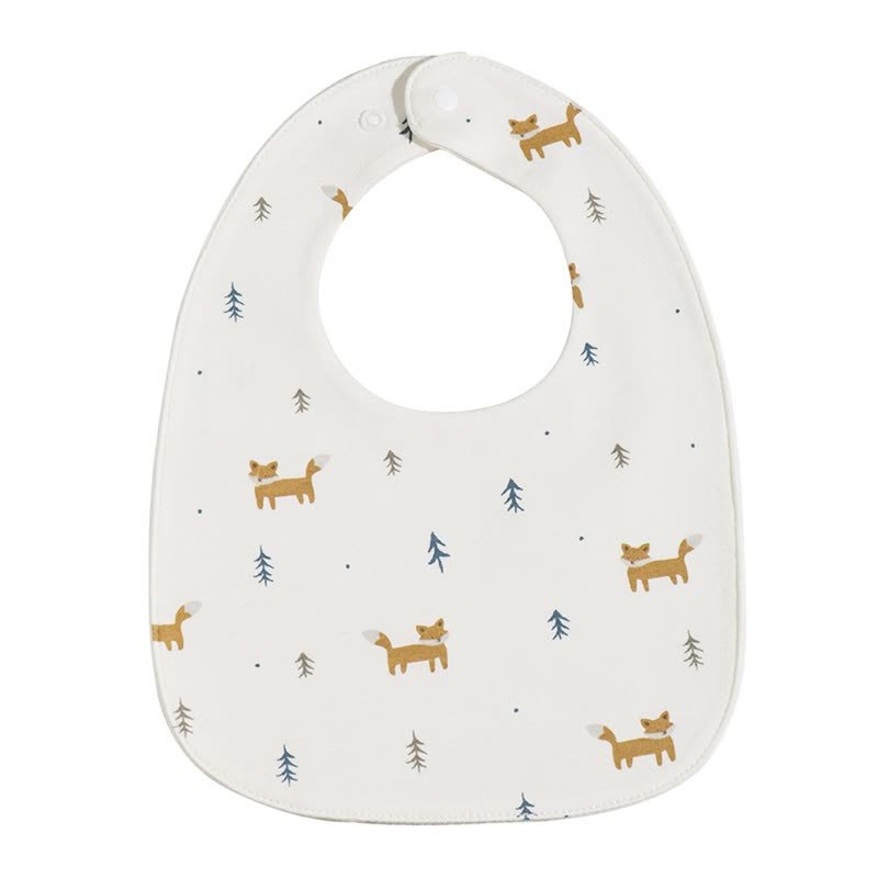 Personalized Baby Name Cartoon Print Bib - Foxes - image 16