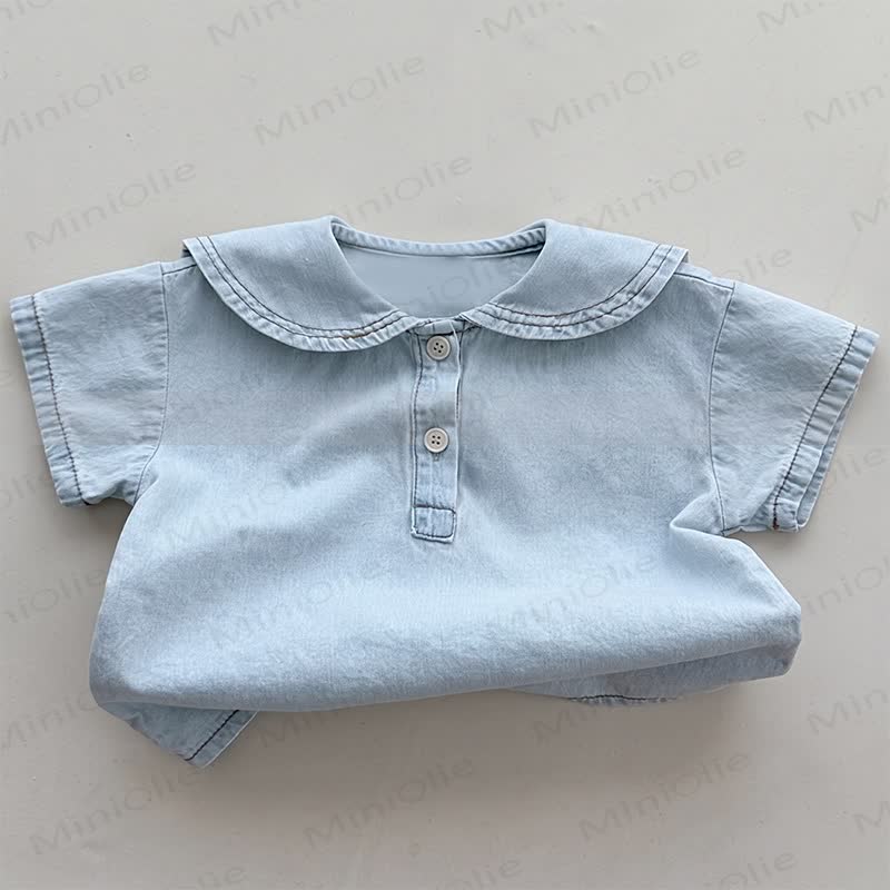 Baby Toddler Peter Pan Collar 2-piece Set - image 3