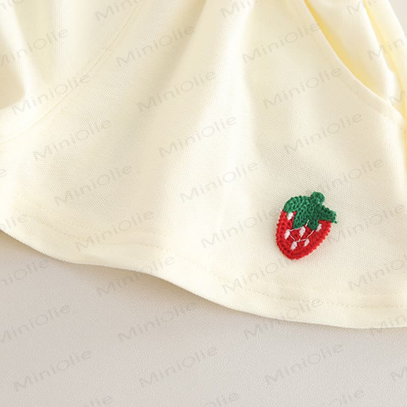 Toddler Baby Girl Strawberry Peter Pan Collar Top and Shorts 2-piece Set - image 11