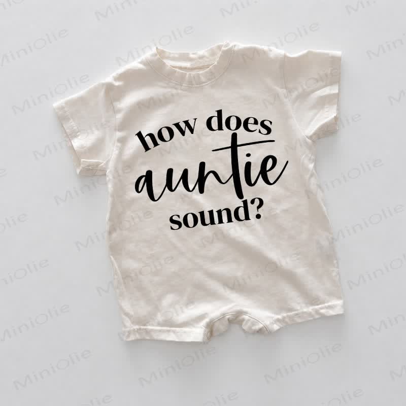 HOW DOES AUNTIE SOUND? Baby White Romper - White - 18-24M - image 1