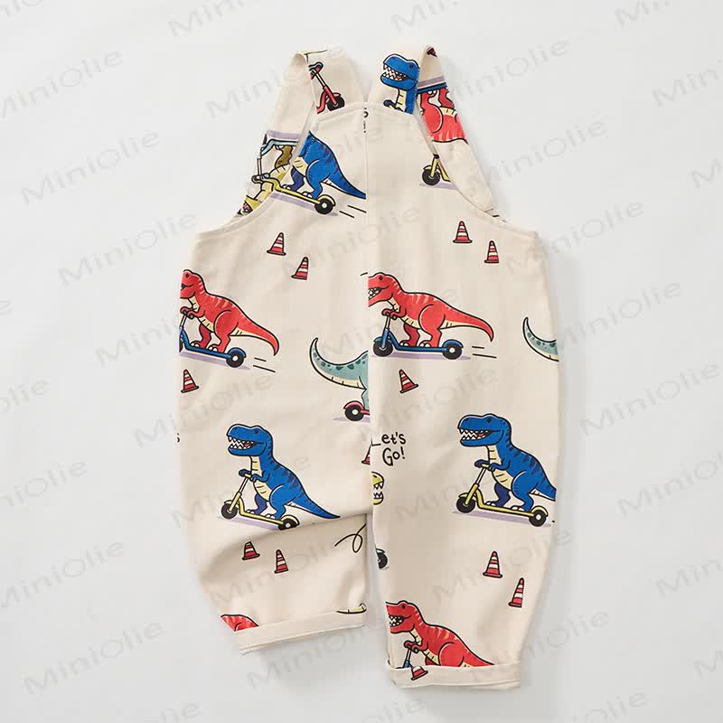 Baby Toddler Dino Print Overalls  - image 3