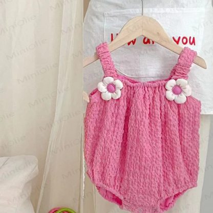 Personalized Baby Name Flower Bodysuit - Pink - 18-24M - image 5