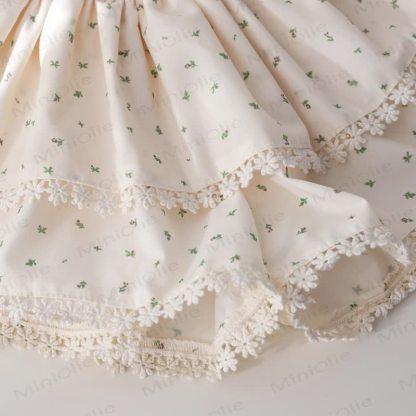 Toddler Baby Girl Pink&Beige Ribbed Top and Floral Shorts 2-piece Set - image 10
