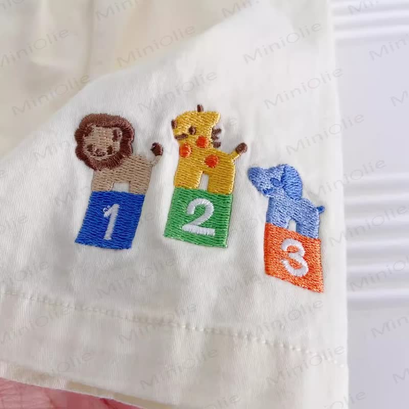Toddler Baby Animal Colorful Striped Sleeveless Top and Shorts 2-piece Set - image 7