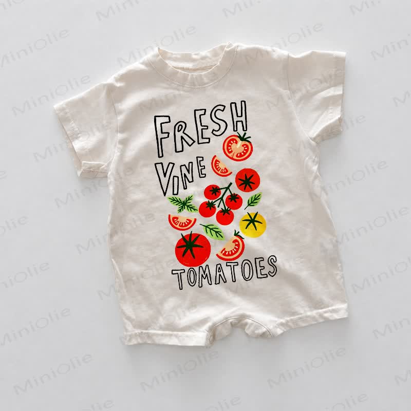 FRESH VINE TOMATOES Baby White Romper - White - 18-24M - image 1