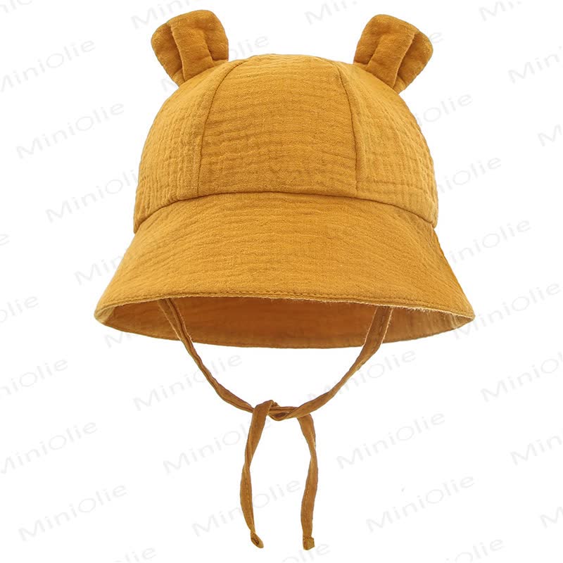 Personalized Baby Name Bear Ears Hat - Yellow - 3-12M - image 3