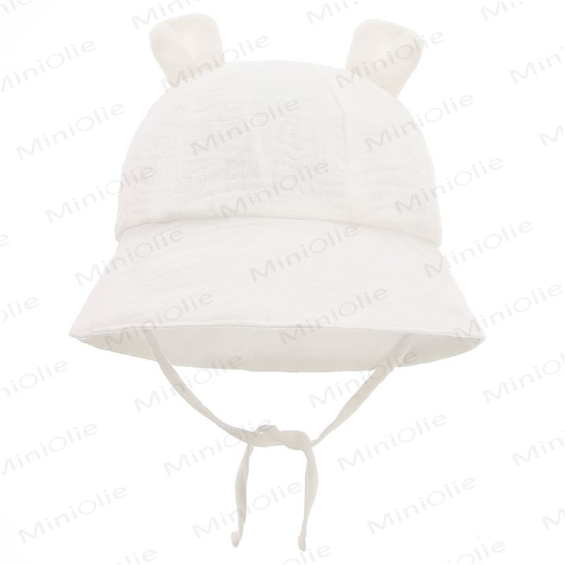 Personalized Baby Name Bear Ears Hat - White - 3-12M - image 6