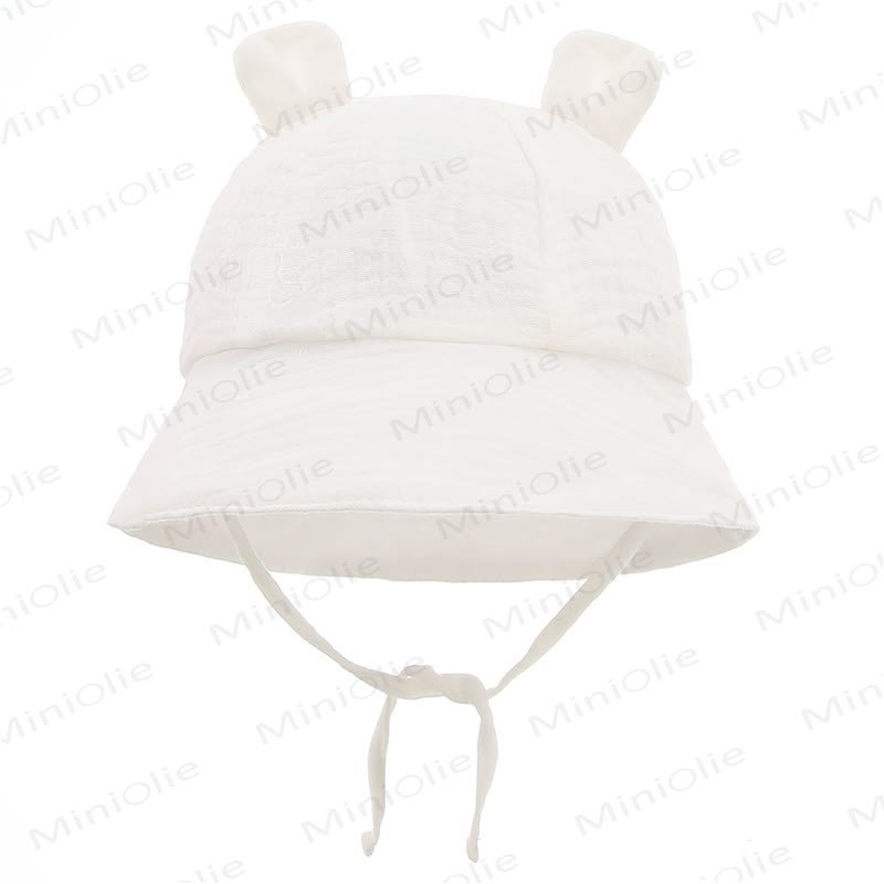 Personalized Baby Name Bear Ears Hat - White - 3-12M - image 6