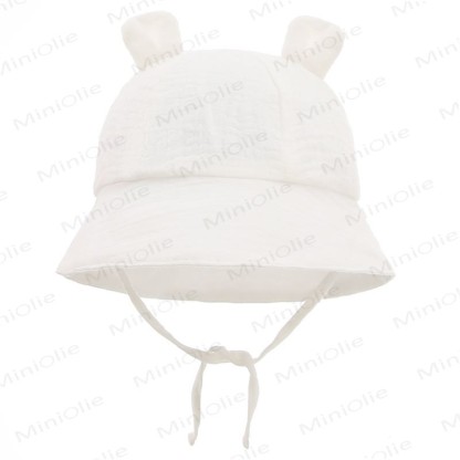 Personalized Baby Name Bear Ears Hat - White - 3-12M - image 6