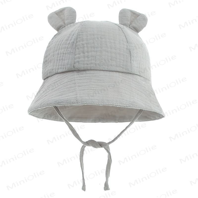 Personalized Baby Name Bear Ears Hat - Gray - 3-12M - image 11