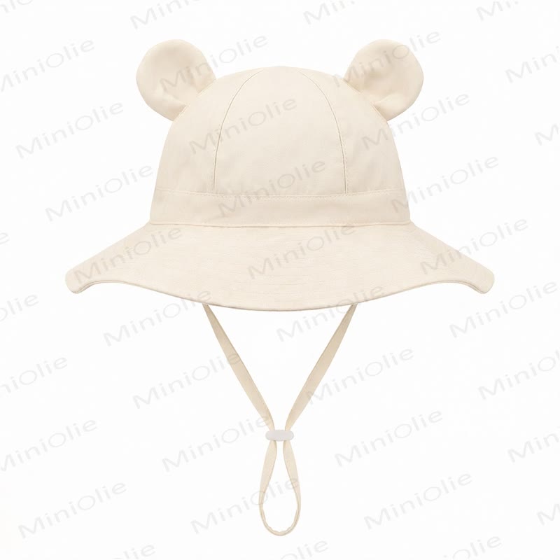 Personalized Baby Name Bear Ears Bucket Hat - Beige - 2-8T - image 5