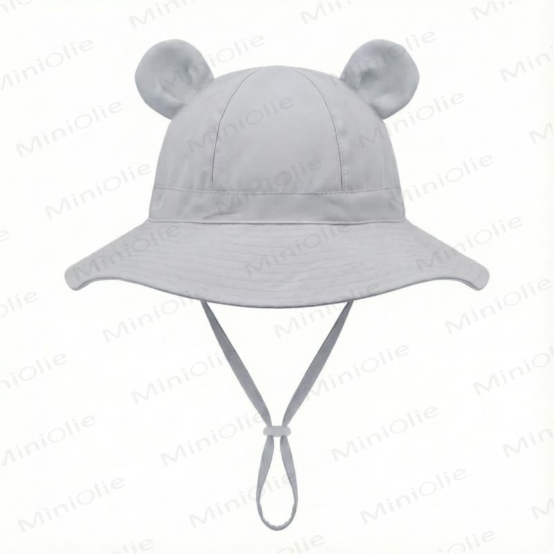 Personalized Baby Name Bear Ears Bucket Hat - Gray - 2-8T - image 6