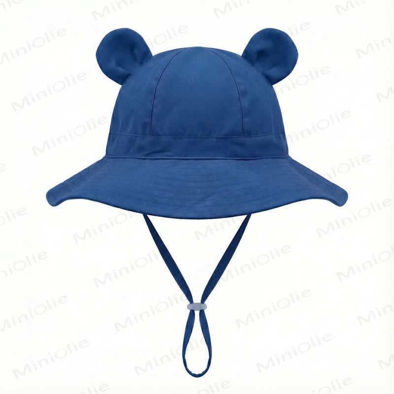 Personalized Baby Name Bear Ears Bucket Hat - Navy Blue - 2-8T - image 10