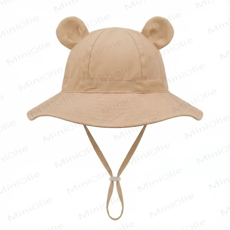 Personalized Baby Name Bear Ears Bucket Hat - Khaki - 2-8T - image 12
