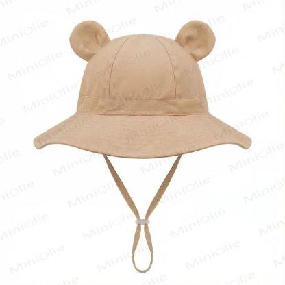 Personalized Baby Name Bear Ears Bucket Hat - Khaki - 2-8T - image 12