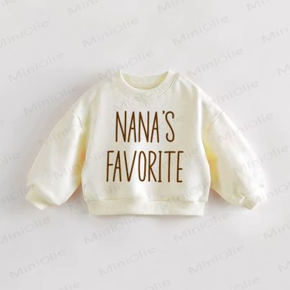 MAMA'S FAVORITE Baby Toddler Cream Sweatshirt - Cream - 3-5T - image 1