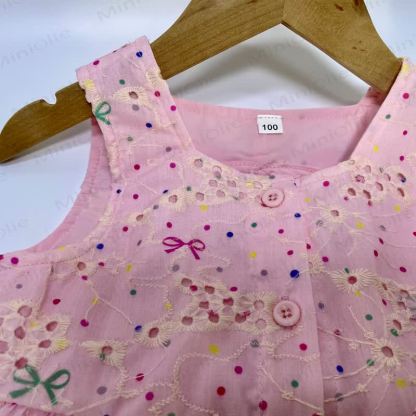 Toddler Girl Bow Print Sleeveless Top and Shorts 2-piece Set - image 3