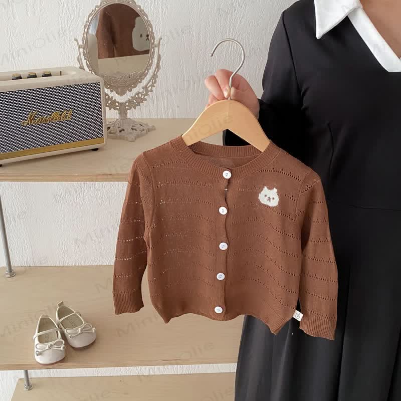 Baby Toddler Animal Knit Cardigan - image 9