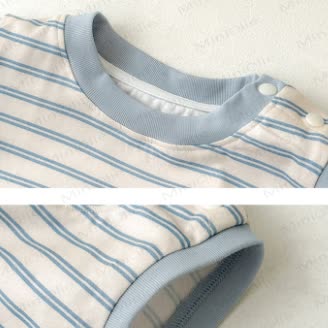 DOGGO Baby Striped Sleeveless Romper - image 2