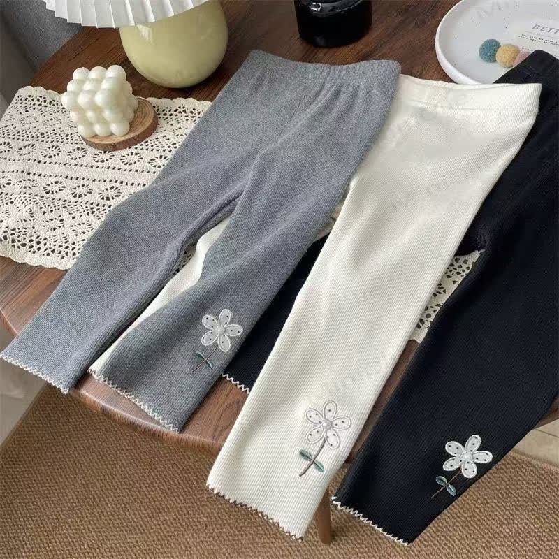 Toddler Girls Floral Hem Leggings - image 1