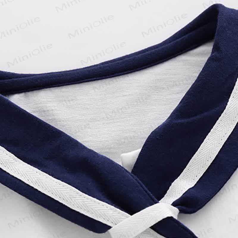 Toddler Baby Classic Nautical Sailor Collar Top and Shorts 2-piece Set - image 5