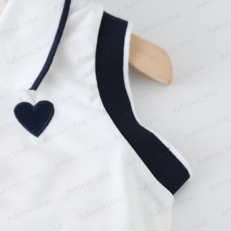 Toddler Girl Heart Sleeveless Top and Skirt 2-piece Set - image 4