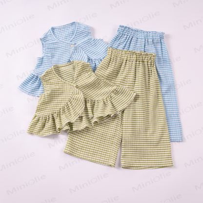 Toddler Girl Striped Peplum Sleeveless Top and Pants 2-piece Set - image 1