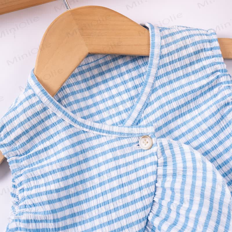 Toddler Girl Striped Peplum Sleeveless Top and Pants 2-piece Set - image 7