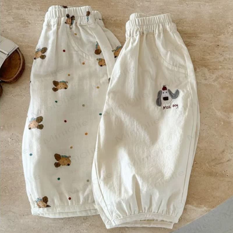 Baby Toddler Boy Puppy Print Pants - image 4