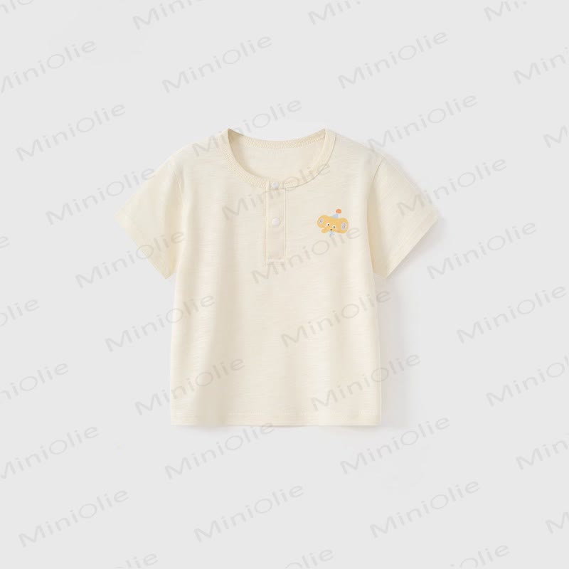 Baby Toddler Animal Print Short-Sleeve Tee - Beige - 3-4T - image 3