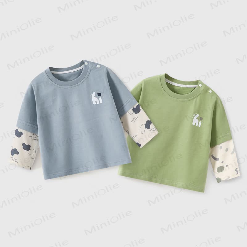 HI Toddler Baby Layered Long Sleeve Tee - image 5