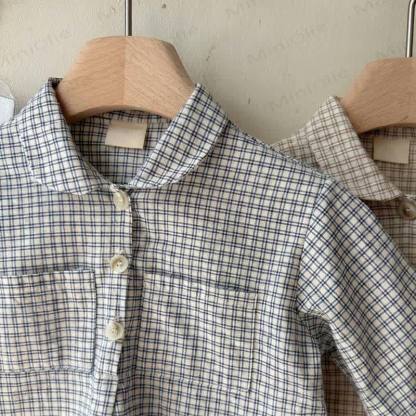Toddler Baby Vintage Pliad Shirt/Corduroy Overall - image 9