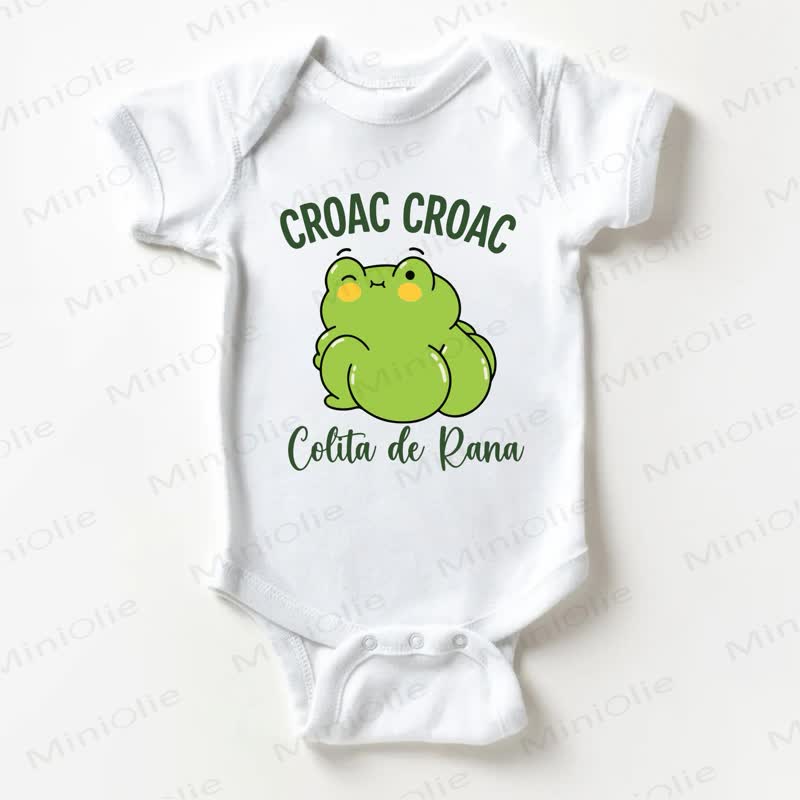 CROAC CROAC COLITA DE RANA Baby White Bodysuit - White - 18-24M - image 1