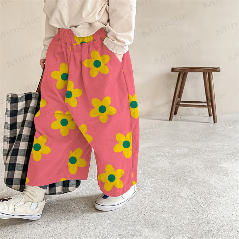 Baby Flowers Pink Pants - Pink - 2-3T - image 1