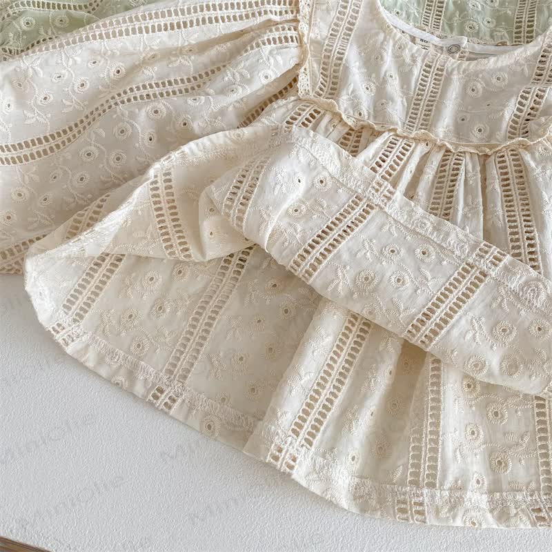 Baby Toddler Girl Lace Puff Sleeves T-Shirt - image 8