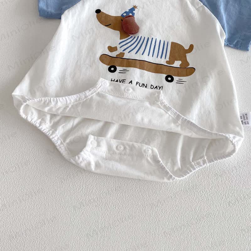 HAVE A FUN DAY! Baby Skateboard Pup Bodysuit - image 8