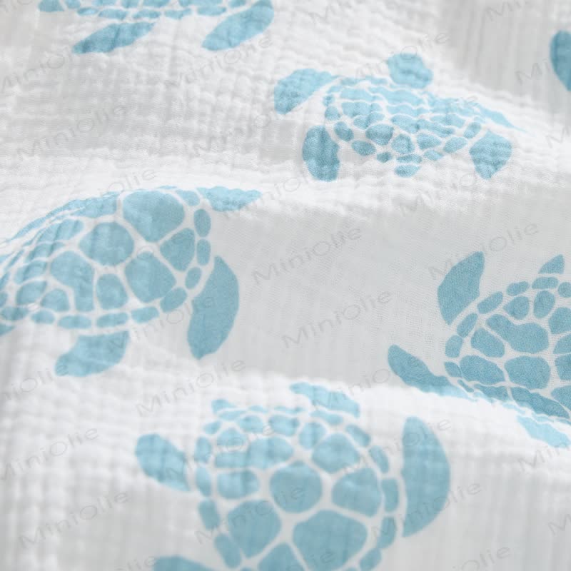 Baby Turtle White Romper with Hat - image 5