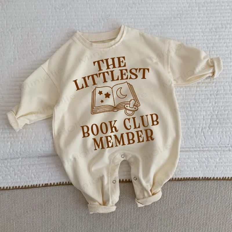 THE LITTLEST BOOK CLUB MEMBER Baby Toddler Beige Romper - Beige - 2-3T - image 1