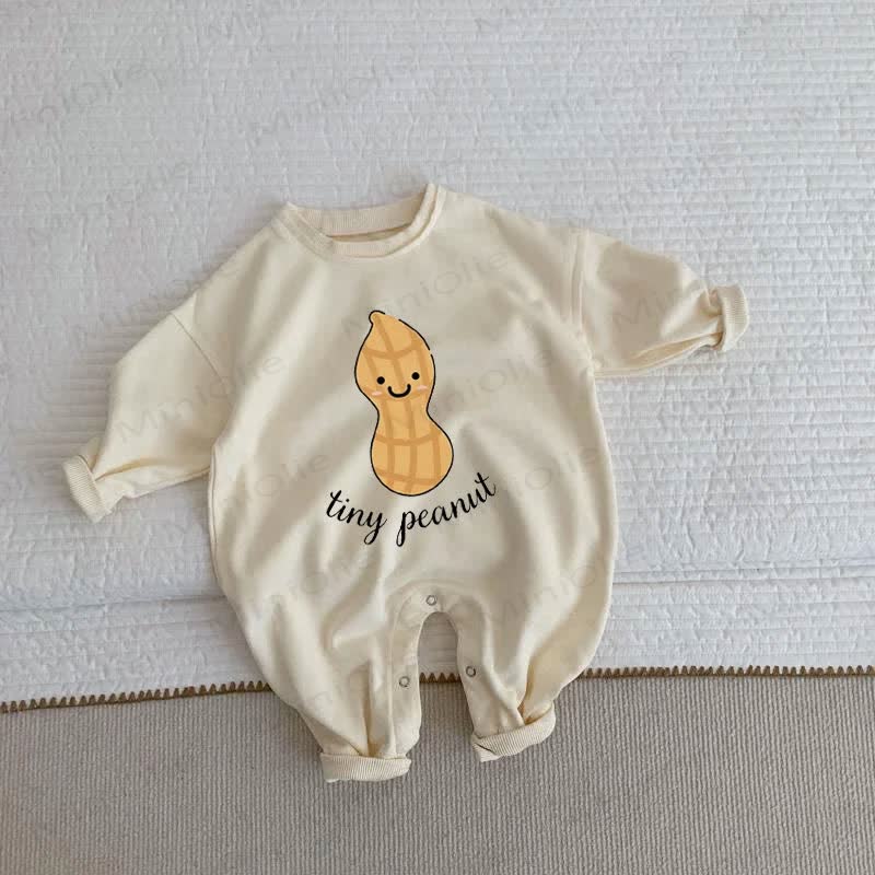 TINY PEANUT Baby Toddler Beige Romper - Beige - 2-3T - image 1