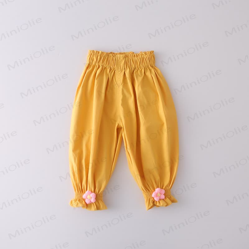 Toddler Baby Girl Floral Ruffle Collar Long Sleeve Top and Pants 2-piece Set - image 11