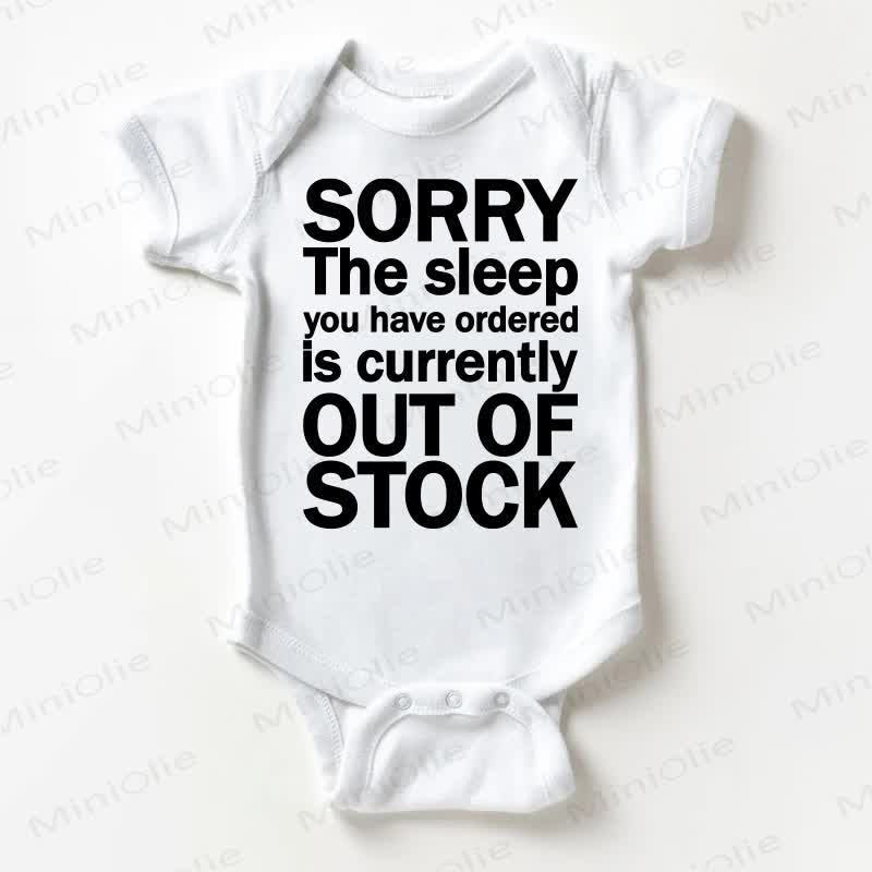 SORRY THE SLEEP YOU HAVE ORDERED IS CURRENTLY OUT OF STOCK Baby White Bodysuit - White - 18-24M - image 1