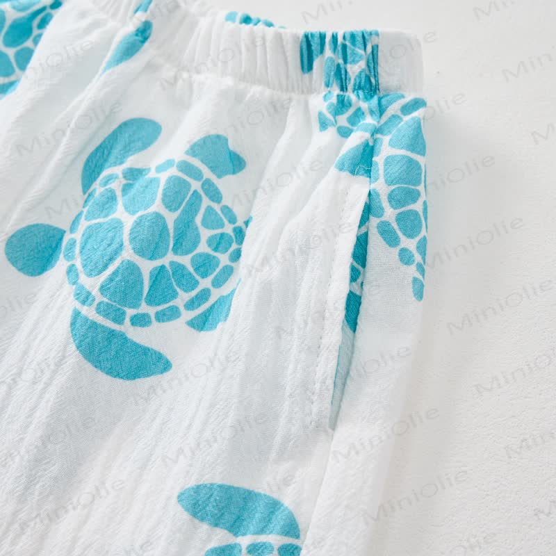 Baby Toddler Turtle Shirt and Shorts 2-piece Set - image 6
