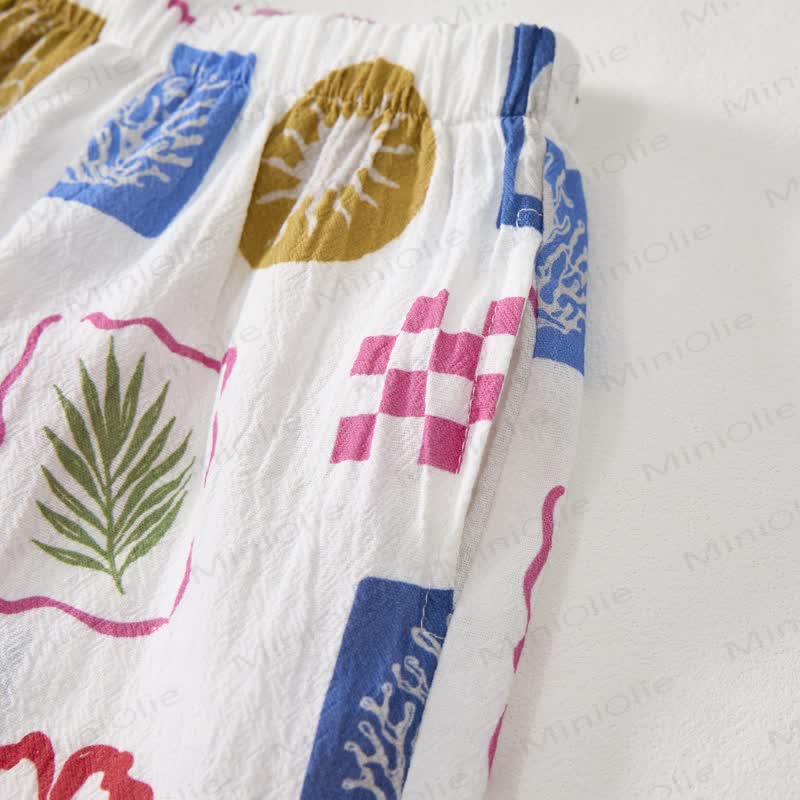 Baby Toddler Boys Tropical Plant Shirt and Shorts 2-piece Set - image 7