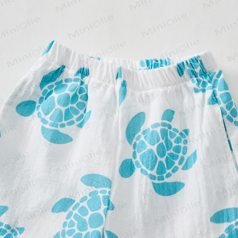 Baby Toddler Turtle Shirt and Shorts 2-piece Set - image 5