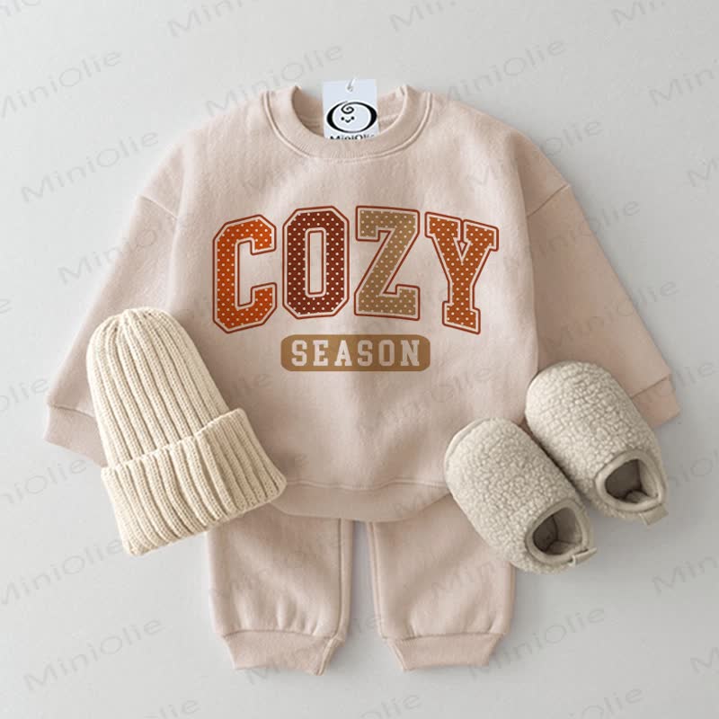 COZY SEASON Baby 2-piece Beige Set - Beige - 2-3T - image 1