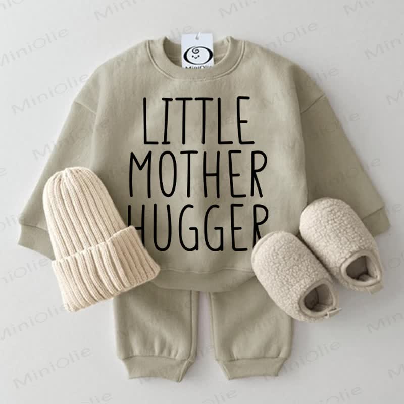 LITTLE MOTHER HUGGER Baby Grey Green 2-piece Set - Grey Green - 2-3T - image 1