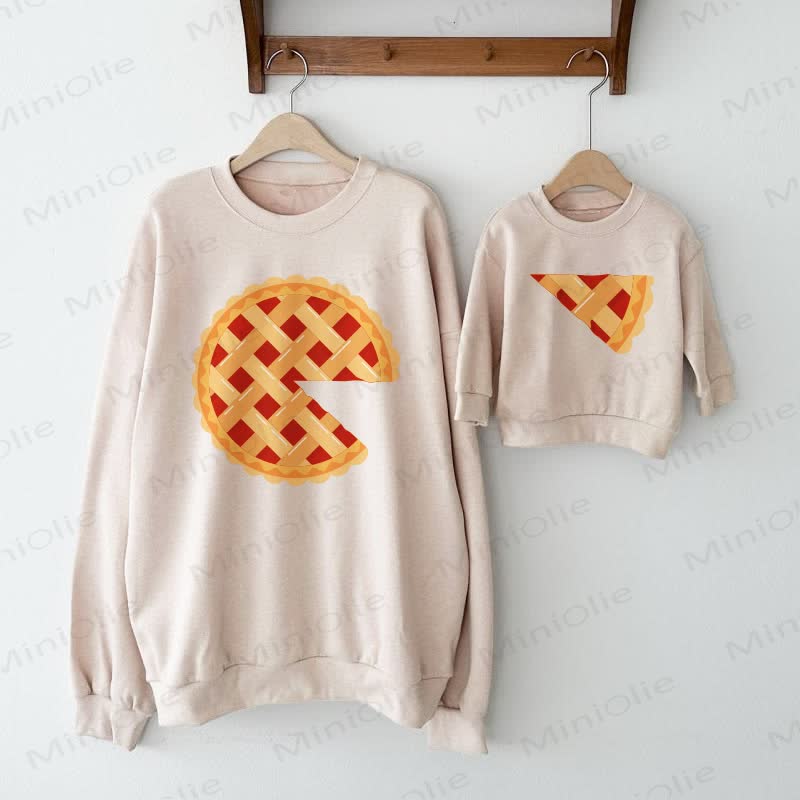 Family Pizza Beige Sweatshirt - image 1