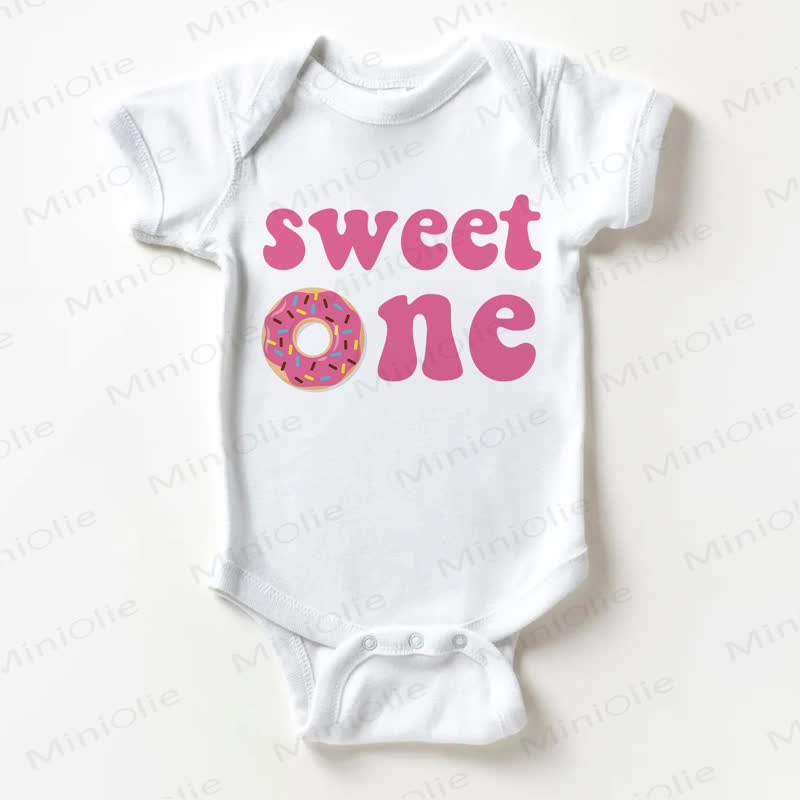 SWEET ONE Baby White Bodysuit - White - 18-24M - image 1