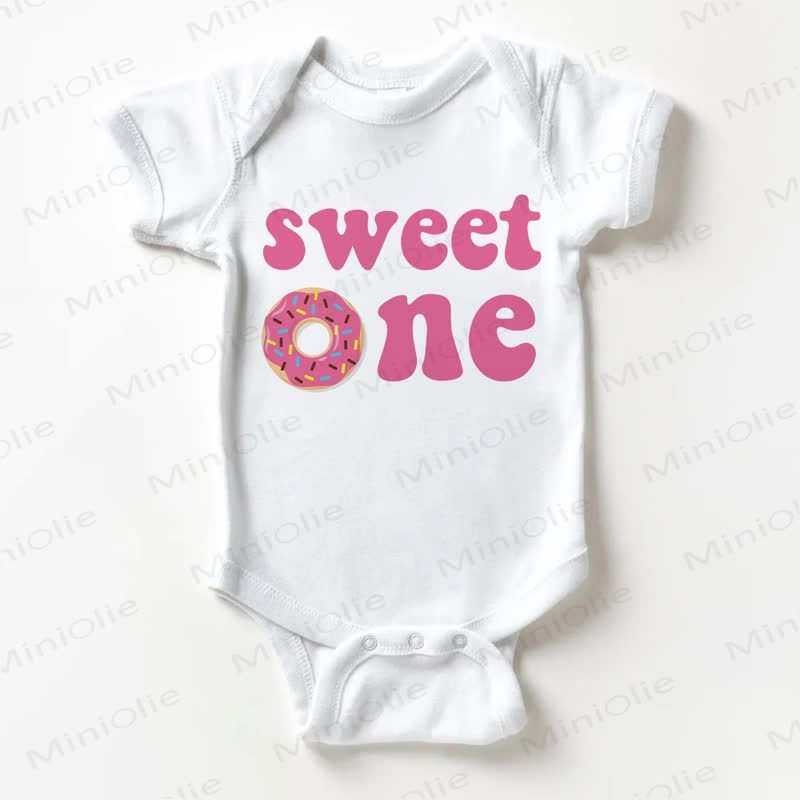 SWEET ONE Baby White Bodysuit - White - 18-24M - image 1