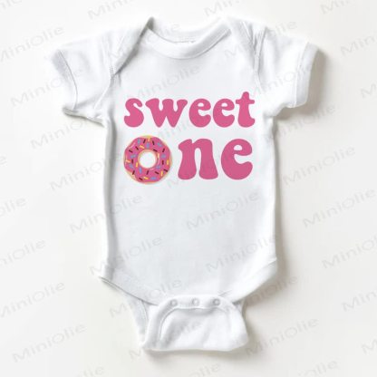 SWEET ONE Baby White Bodysuit - White - 18-24M - image 1